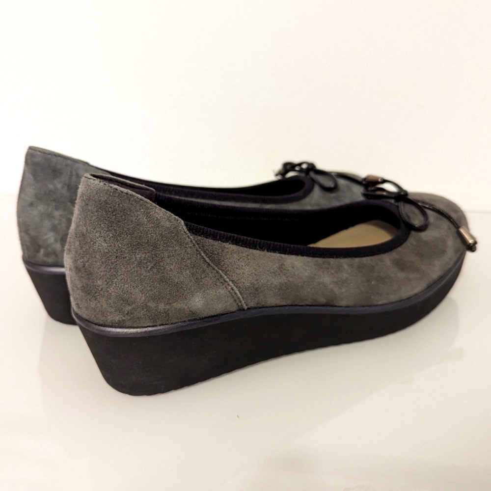 Grünland grey ballet flat 37EU